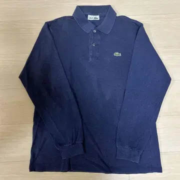 LACOSTE 네이비 긴팔 피케 셔츠 사이즈 5 프랑스제