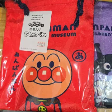 호빵맨 뮤지엄 한정 오센베야 복조리 세트 바이킨맨
