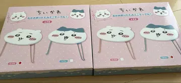 치이카와 오카 접이식 미니 테이블 치이카와 하치와레 2개 세트