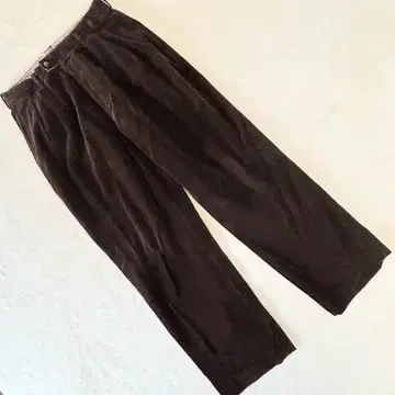 파파스 코듀로이 팬츠 다크 브라운 S 사이즈 남성용 가을 겨울 캐주얼