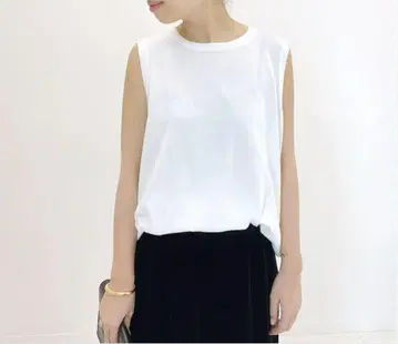 SEA ISLAND COTTON 탱크탑 화이트