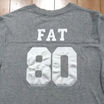 FAT FAT 넘버링 티셔츠 80번 그레이 SKINNY
