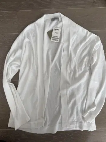 JOHN SMEDLEY 버튼리스 가디건 S4680 화이트 L 사이즈