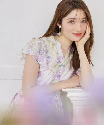 새상품 toccocloset 허리 셔링 스키퍼 플라워 원피스