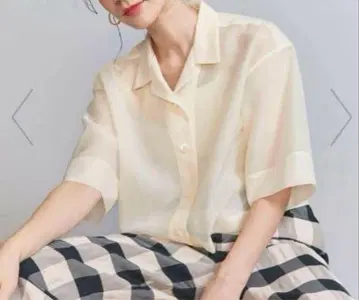 뷰티 앤 유스 오간자 셔츠 워셔블 숏