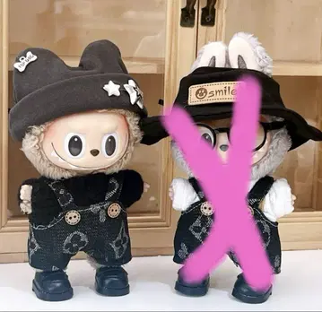 labubu 라부부 봉제 인형 의상 쿨 4종 세트