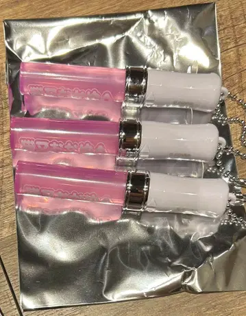 네코마타 오카유 미니 응원봉 키링 3개 세트