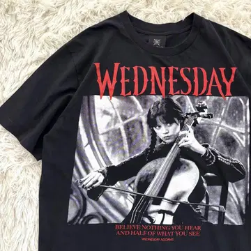 웬즈데이 Wednesday 아담스 패밀리 티셔츠 무비 T XL