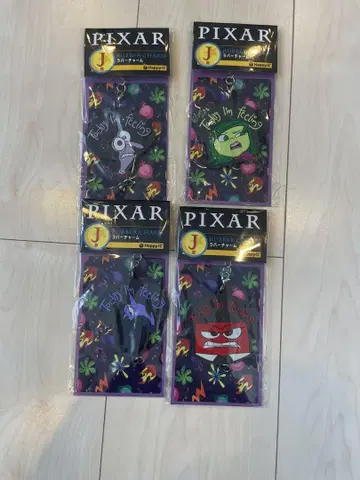 PIXAR 해피 복권 러버 참 4개 세트 낱개 판매 가능