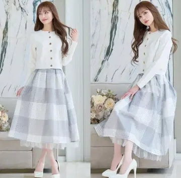 emiriawiz Brise check skirt gray 그레이 S