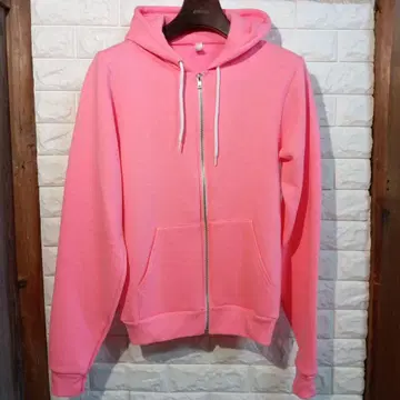 핑크 풀 집업 후드티 F497