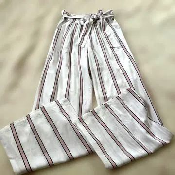 GUESS 스트라이프 와이드 팬츠