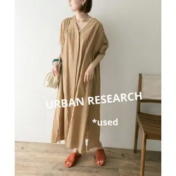 URBAN RESEARCH/코튼/면/롱 원피스/루즈핏/겉옷