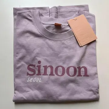 sinoon 티셔츠 라이트 퍼플 서울 로고 seoul 프리 사이즈