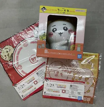 치이카와 (먼작귀) 제일복권 모두 함께 라면 피규어 타월 세트