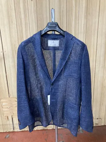 지겔랑 린넨 메쉬 자켓 남성용 블루 size48 미사용품