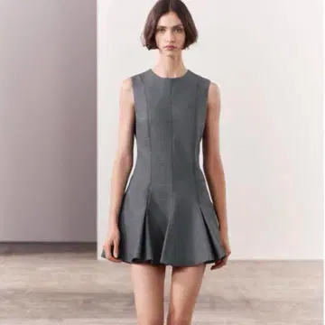 새상품 ZARA ZW COLLECTION 스케이터 원피스 그레이