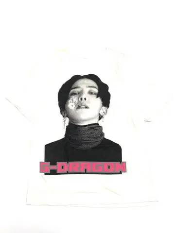 G-DRAGON 지용 지용 드래곤 투어 티셔츠 밴 티셔츠 BIGBANG
