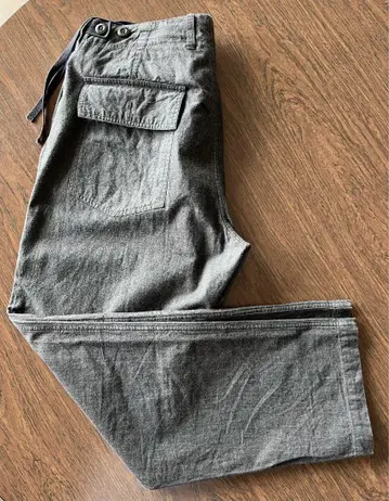 maillot 샴브레이 원단 베이커 팬츠 허리 조절 가능