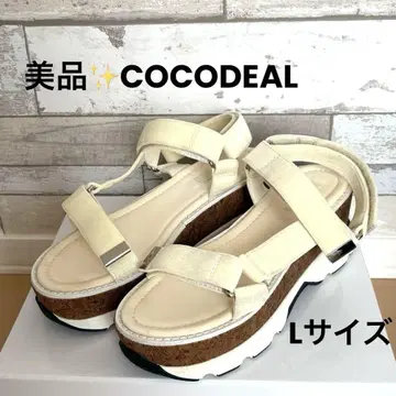COCODEAL 코코딜 통굽 샌들 아이보리 L 사이즈