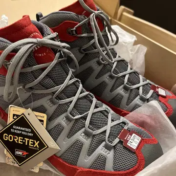 mont-bell GORE-TEX 등산화 24.5cm 그레이/레드