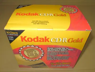 귀중품! Kodak 금 반사층 CD-R 12배속 40매 세트 미사용