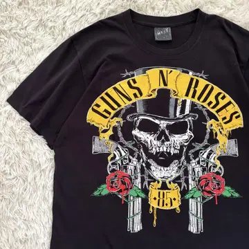 Guns N' Roses 티셔츠 밴드 티셔츠 L 싱글 스티치 L