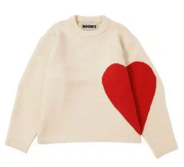 NKNIT 하트 패턴 디자인 니트 pattern KNIT