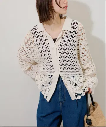 JOURNAL STANDARD relume 크로셰 레이스 셔츠