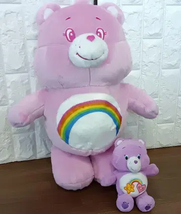 케어 베어 초대형 봉제 인형 핑크 퍼플 봉제 인형
