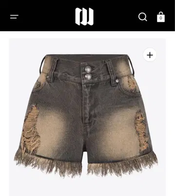 andwang fringe denim short pants 데님 팬츠