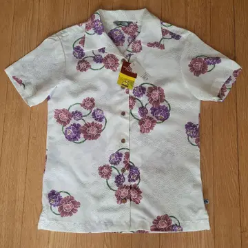 THE NORTH FACE 꽃무늬 반팔 셔츠 L 알로하