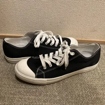 MUJI 스니커즈 캔버스 스니커즈 블랙