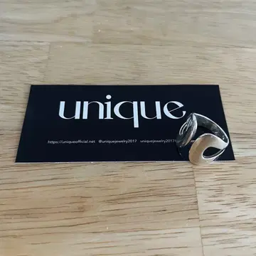 유니크 잎 모양 반지