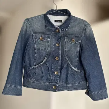 MAX&Co. 데님 자켓 데님 자켓 볼레로 7부 소매 사이즈 M