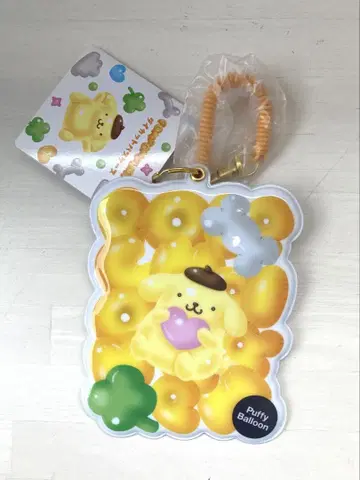 새상품 산리오 푹신한 벌룬 시리즈 폼폼푸딩 다이 컷 패스 케이스