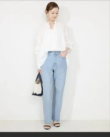 SLOBE IENA LE DENIM 스트레이트 팬츠 데님 36