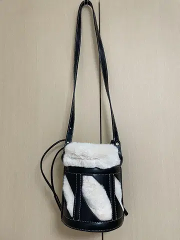 자라 다이 컷 인조 모피 백