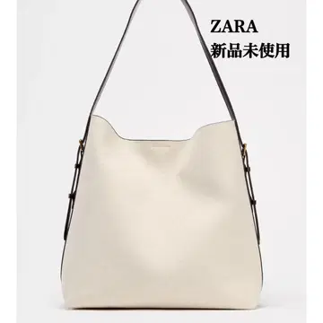 완판템 자라 캔버스 맥시 버킷 백 새상품 택 포함