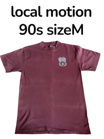 local motion 90s 티셔츠 M 사이즈 버건디