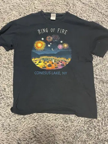 RING OF FIRE 티셔츠 블랙