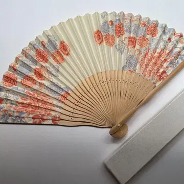안나수이 꽃무늬 디자인 접이식 부채