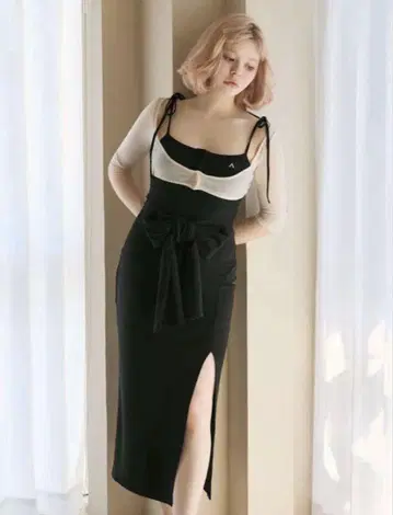 ANDMARY 레이디 라이크 리본 드레스