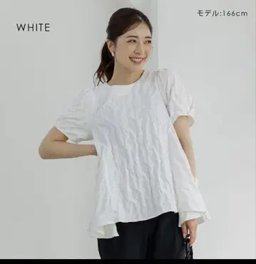 SONO 블라썸 자카드 사이드 플레어 블라우스