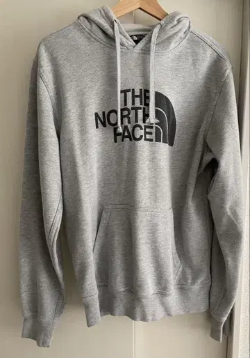 THE NORTH FACE 그레이 후드 부착 후드티 S