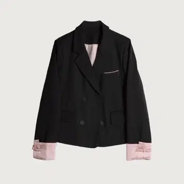 핑크 스티치 루즈 자켓