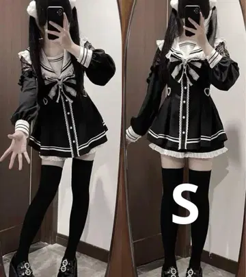 지뢰계 셋업 세일러풍 지뢰 귀여운