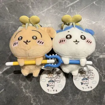 치이카와 토벌 마스코트 봉제 인형 하치와레 토끼 2종 세트