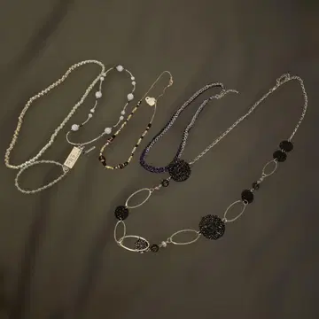 비즈 목걸이, 팔찌 묶음 판매 6개 칼세도니