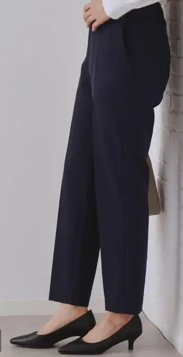 OPAQUE.CLIP DELEGANT 세레모니 테이퍼드 팬츠 네이비 L